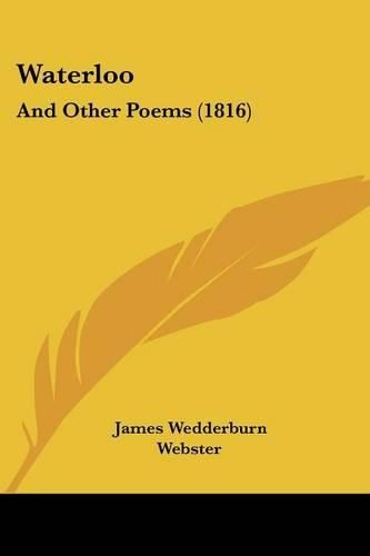 Cover image for Waterloo: And Other Poems (1816)