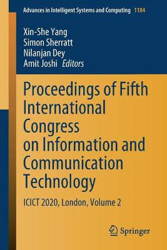 Cover image for Proceedings of Fifth International Congress on Information and Communication Technology: ICICT 2020, London, Volume 2