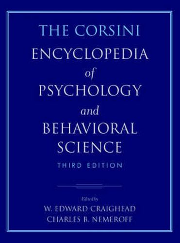 The Corsini Encyclopedia of Psychology and Behavioral Science