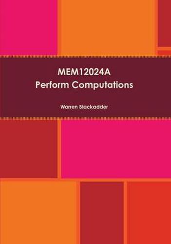 Cover image for MEM12024A - Perform Computations