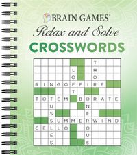 Cover image for Brain Games - Relax and Solve: Crosswords (Green)