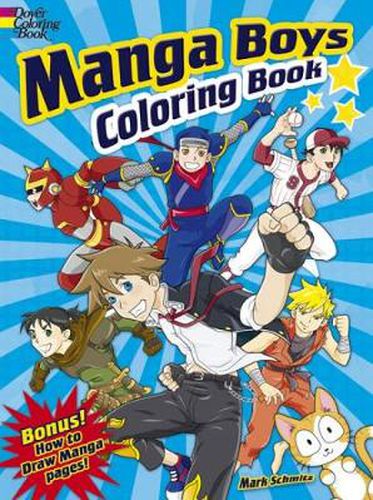 Cover image for Manga Boys Coloring Book