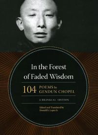 Cover image for In the Forest of Faded Wisdom: 104 Poems by Gendun Chopel, a Bilingual Edition