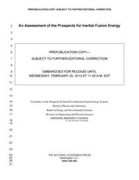 Cover image for An Assessment of the Prospects for Inertial Fusion Energy