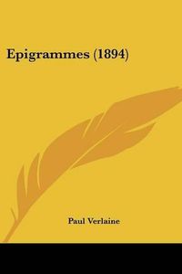 Cover image for Epigrammes (1894)