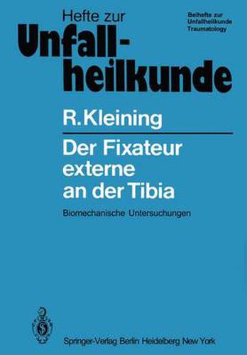 Cover image for Der Fixateur Externe an Der Tibia