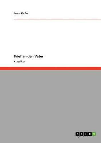 Cover image for Brief an den Vater
