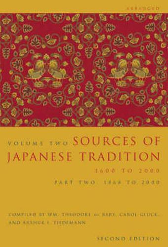 Cover image for Sources of Japanese Tradition