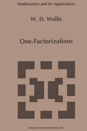 Cover image for One-Factorizations