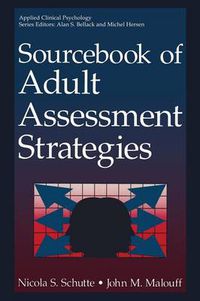 Cover image for Sourcebook of Adult Assessment Strategies