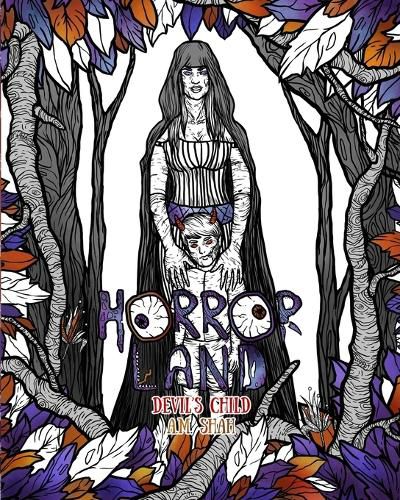 Cover image for Adult Coloring Book Horror Land