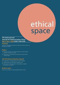 Cover image for Ethical Space Vol.17 Issue 1
