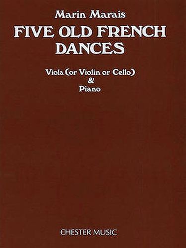 Cover image for Five Old French Dances