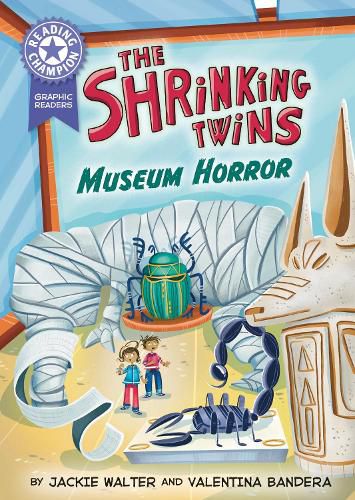 Cover image for Reading Champion: Graphics: The Shrinking Twins: Museum Horror