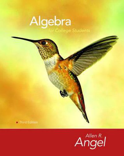 Cover image for Algebra for College Students