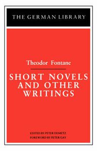 Cover image for Short Novels and Other Writings: Theodor Fontane