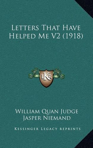 Cover image for Letters That Have Helped Me V2 (1918)