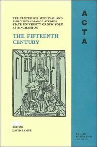 Cover image for ACTA Volume #12: The Fifteenth Century