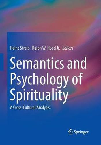 Cover image for Semantics and Psychology of Spirituality: A Cross-Cultural Analysis