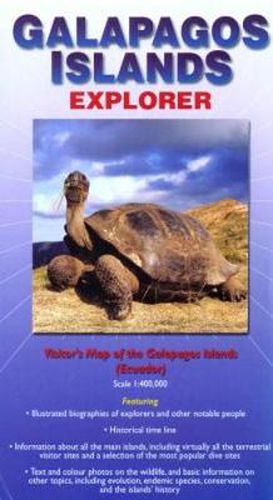 Cover image for Galapagos Islands Explorer: Visitor's Map of the Galapagos Islands (Ecuador)