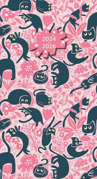 Cover image for 2025 Crazy for Cats Checkbook/2 Year Pocket Planner