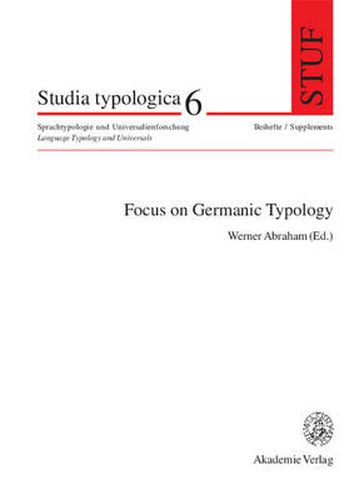 Cover image for Focus on Germanic Typology