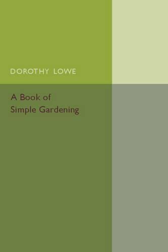 Cover image for A Book of Simple Gardening: Especially Adapted for Schools