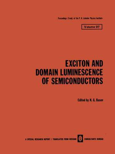 Cover image for Exciton and Domain Luminescence of Semiconductors