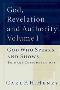 Cover image for God, Revelation and Authority