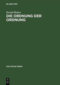 Cover image for Die Ordnung der Ordnung