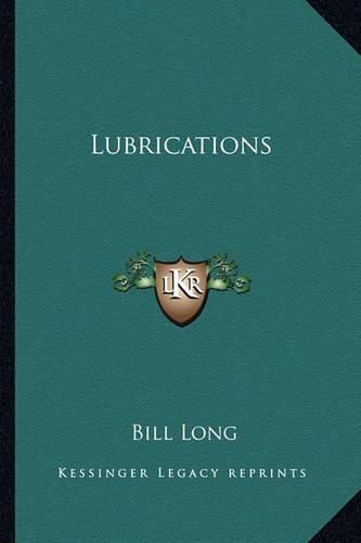 Cover image for Lubrications