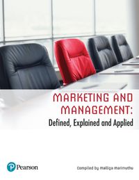 Cover image for Marketing and Management: Defined, Explained and Applied (Custom Edition)