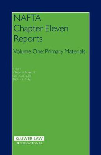 Cover image for NAFTA  Chapter  Eleven  Reports: Volume One: Primary Materials