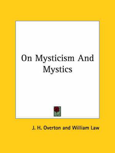 Cover image for On Mysticism and Mystics