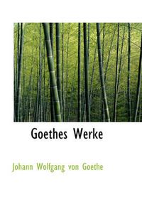 Cover image for Goethes Werke