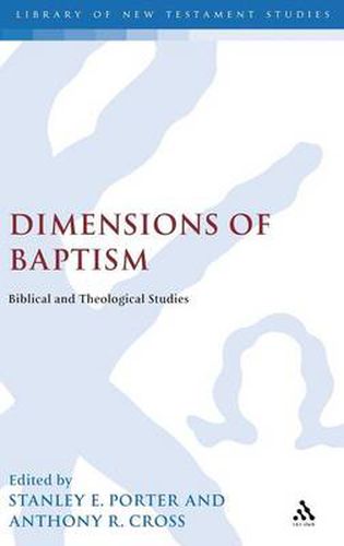 Cover image for Dimensions of Baptism: Biblical and Theological Studies