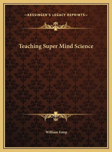 Cover image for Teaching Super Mind Science