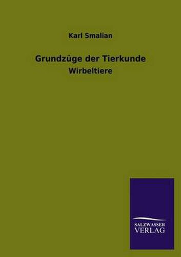 Cover image for Grundzuge Der Tierkunde