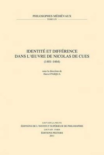 Cover image for Identite Et Difference Dans L'oeuvre De Nicolas De Cues (1401-1464)