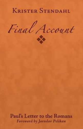 Cover image for Final Account: Paul's Letter to the Romans