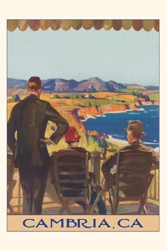 Cover image for The Vintage Journal Three People Looking over Coastline, Cambria