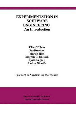 Cover image for Experimentation in Software Engineering: An Introduction