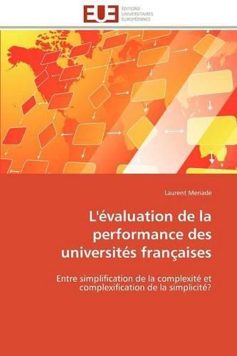 Cover image for L' Valuation de La Performance Des Universit?'s Fran Aises