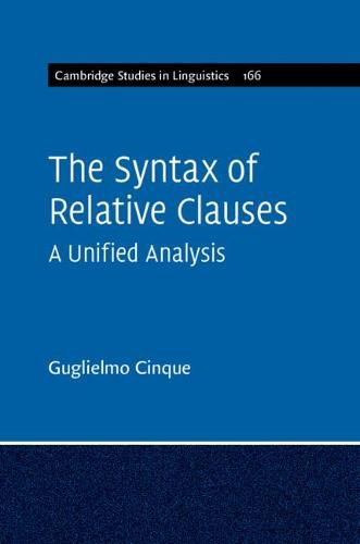 Cover image for The Syntax of Relative Clauses: A Unified Analysis