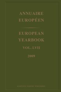 Cover image for European Yearbook / Annuaire Europeen, Volume 57 (2009)