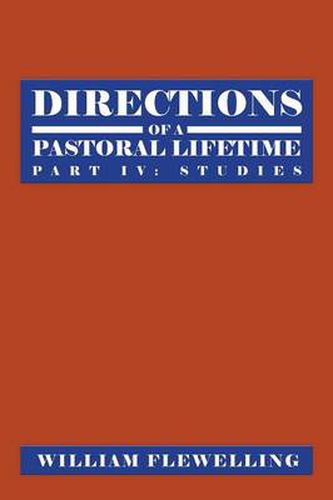 Cover image for Directions of a Pastoral Lifetime