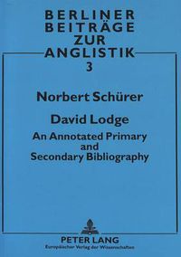 Cover image for David Lodge: An Annotated Primary and Secondary Bibliography