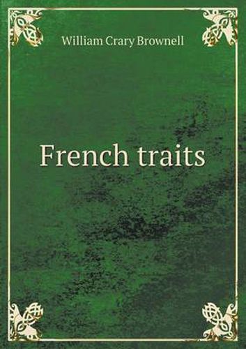 Cover image for French traits