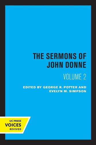 Cover image for The Sermons of John Donne, Volume II