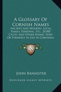 Cover image for A Glossary of Cornish Names: Ancient and Modern, Local, Family, Personal, Etc., 20,000 Celtic and Other Names, Now or Formerly in Use in Cornwall (1869)